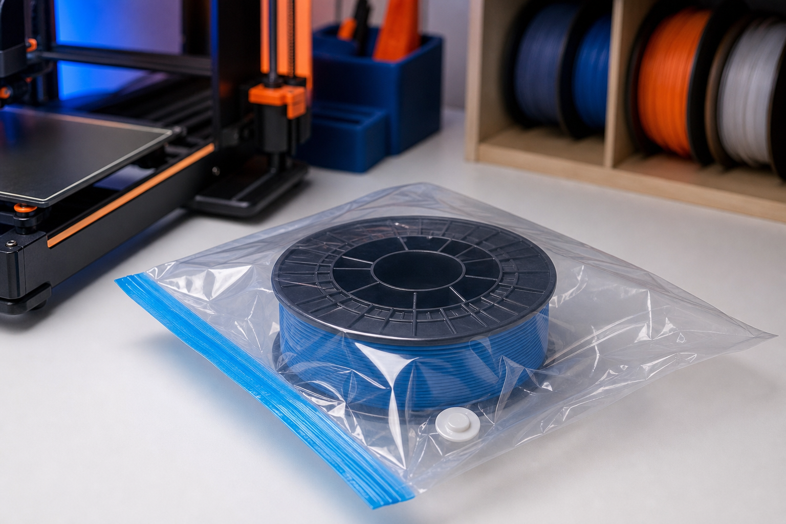 Como evitar que o filamento volte a absorver umidade
