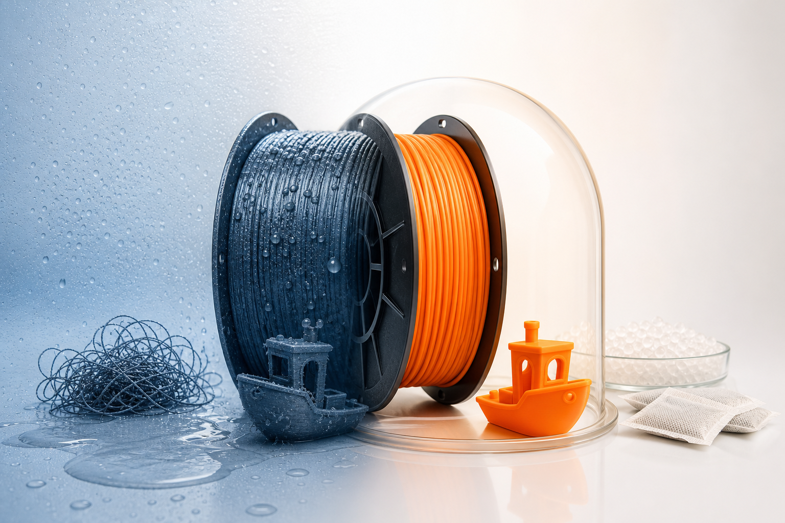 Como secar filamento de impressora 3D