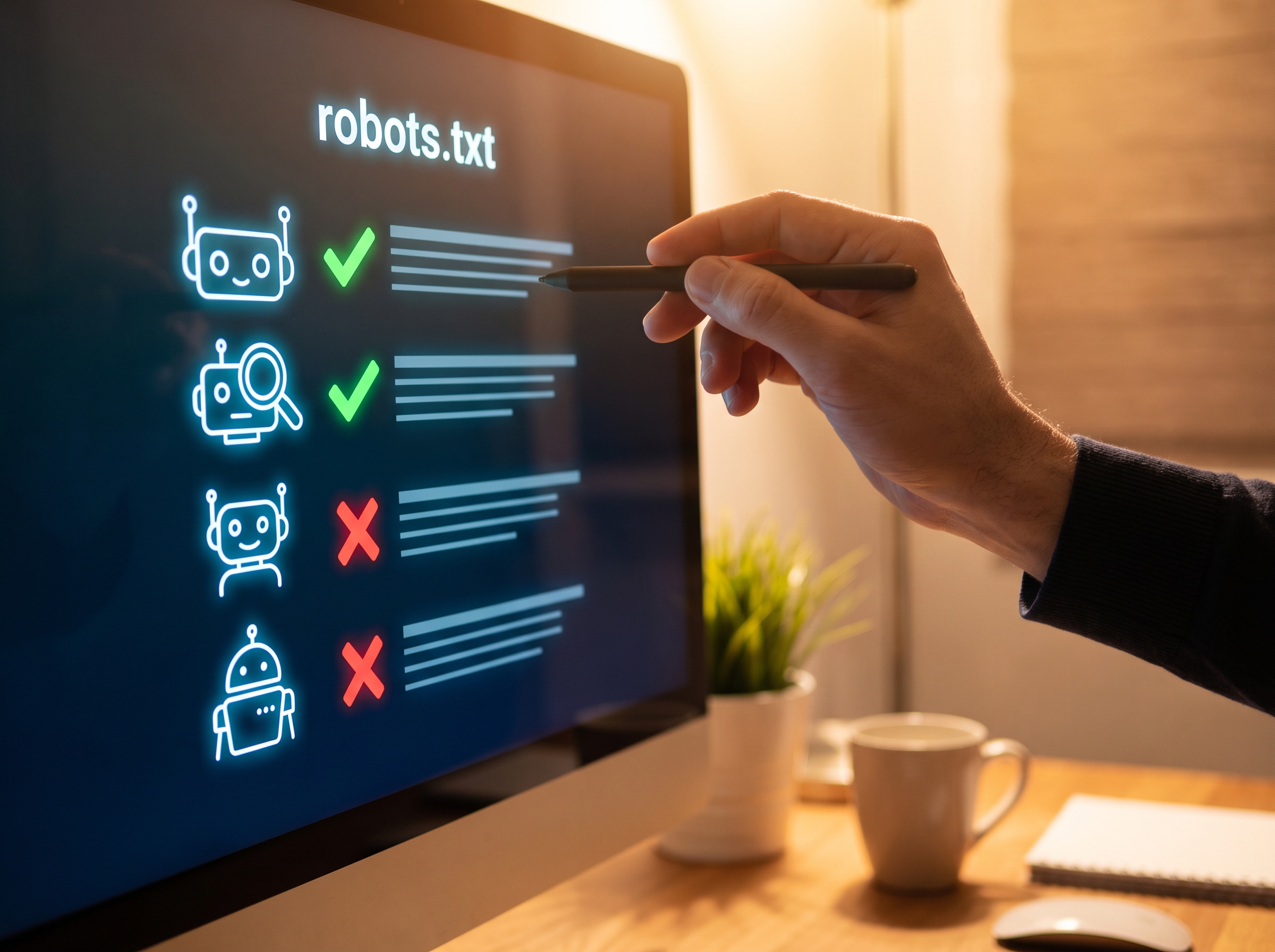 8. Devo bloquear os robôs de IA no robots.txt?