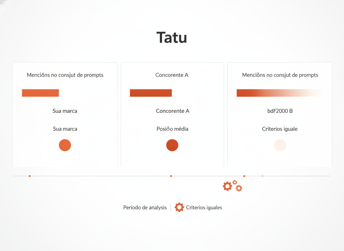 Como comparar menções e posição média entre concorrentes?